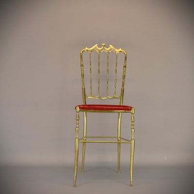 Italian Brass Chair Model Chiavari, 1950s-AOU-1719282