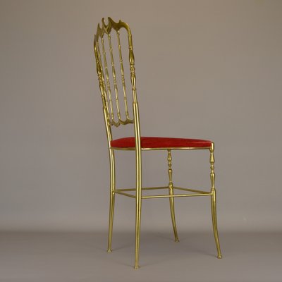 Italian Brass Chair Model Chiavari, 1950s-AOU-1719282