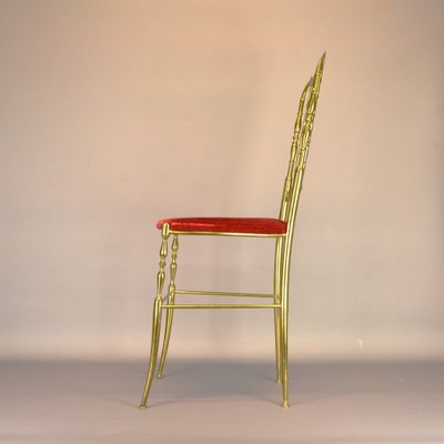 Italian Brass Chair Model Chiavari, 1950s-AOU-1719282