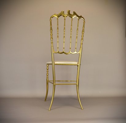 Italian Brass Chair Model Chiavari ,1950s-AOU-1719278