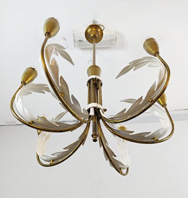 Italian Brass Chandeliers, Set of 2-FGA-923344