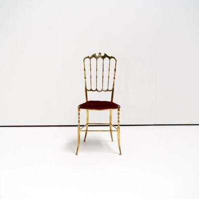 Italian Brass Chiavari Side Chair-SV-958863