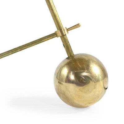 Italian Brass Floor Lamp, 1960s-WLO-1402400