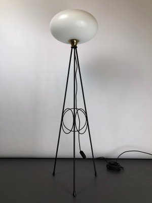 Italian Brass Floor Lamp from Stilnovo, 1950s-OT-859513