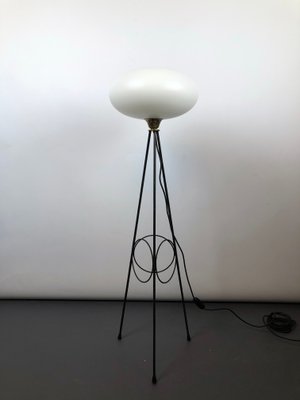 Italian Brass Floor Lamp from Stilnovo, 1950s-OT-859513