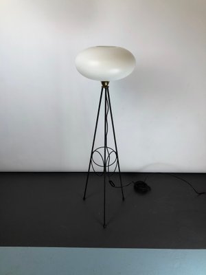 Italian Brass Floor Lamp from Stilnovo, 1950s-OT-859513