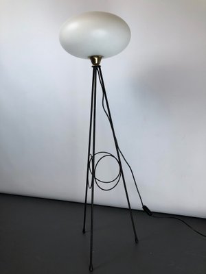 Italian Brass Floor Lamp from Stilnovo, 1950s-OT-859513