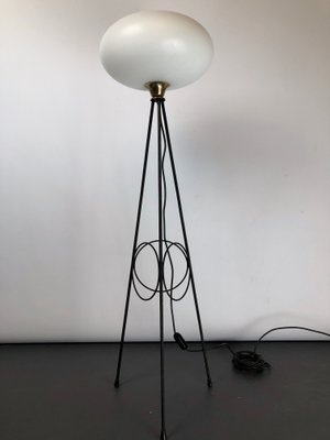 Italian Brass Floor Lamp from Stilnovo, 1950s-OT-859513