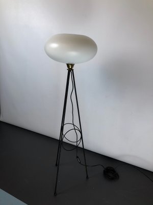 Italian Brass Floor Lamp from Stilnovo, 1950s-OT-859513