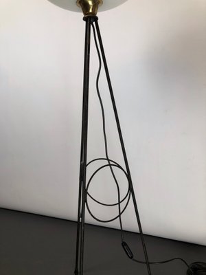 Italian Brass Floor Lamp from Stilnovo, 1950s-OT-859513