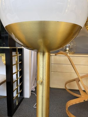 Italian Brass & Glass P428 Floor Lamp by Pia Guidetti Crippa for Luci Italia, 1970s-FUE-845447