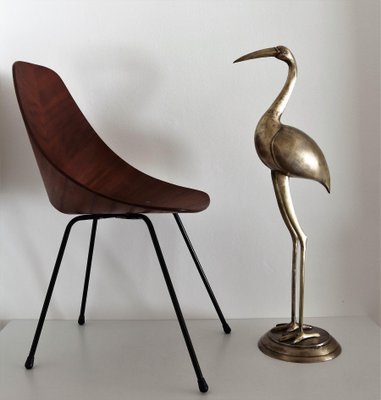 Italian Brass Heron or Crane, 1970s-VNE-966030