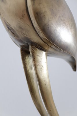 Italian Brass Heron or Crane, 1970s-VNE-966030