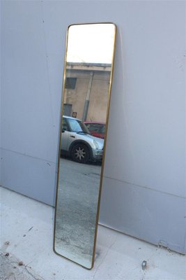 Italian Brass Mirror by Gio Ponti for Dassi, 1950s-EH-1357988