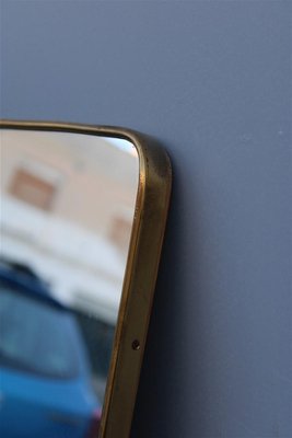 Italian Brass Mirror by Gio Ponti for Dassi, 1950s-EH-1357988