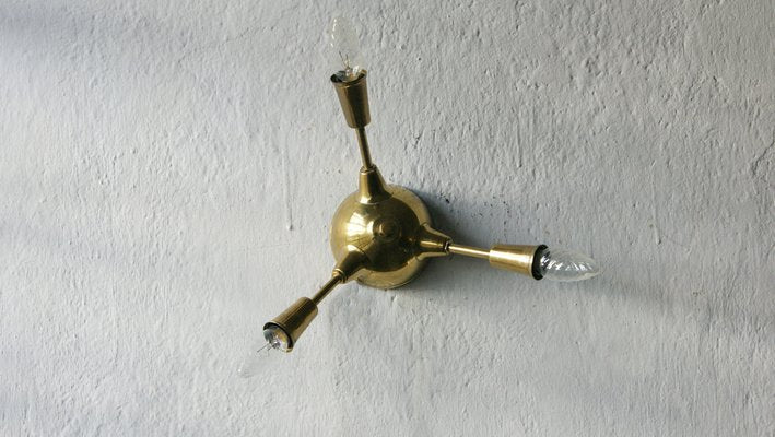 Italian Brass Sputnik Lamp-UMB-1152845