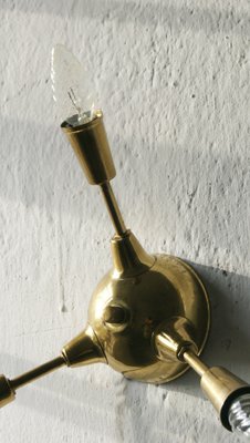 Italian Brass Sputnik Lamp-UMB-1152845