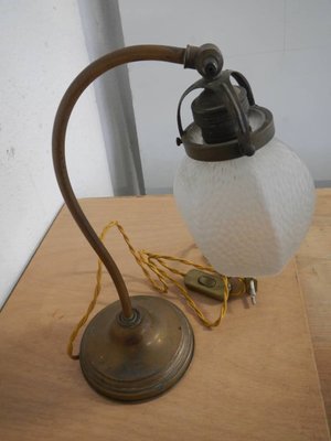 Italian Brass Table Lamp, 1920s-WWQ-592449