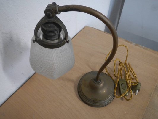 Italian Brass Table Lamp, 1920s-WWQ-592449