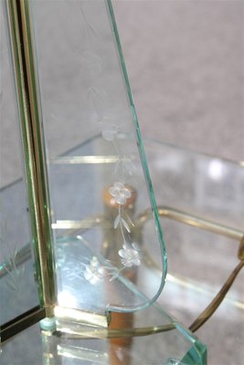 Italian Brass Table Lamp from Cristal Art, 1950s-EH-846933