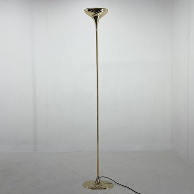 Italian Brass Torchiere Floor Lamp, 1970s-TZ-1451692