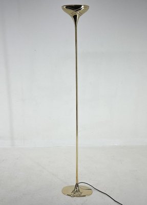 Italian Brass Torchiere Floor Lamp, 1970s-TZ-1451692