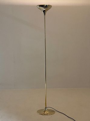 Italian Brass Torchiere Floor Lamp, 1970s-TZ-1451692