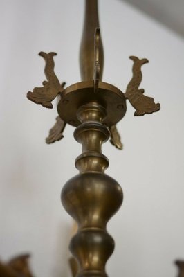 Italian Bronze Chandelier, 1900s-VHF-967896