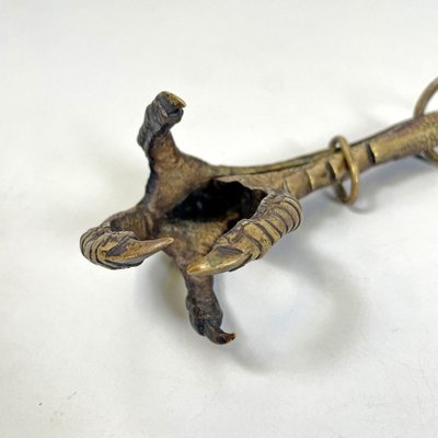 Italian Bronze Claw Game-Holder with Hook, 1800s-GDD-1781081