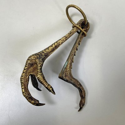 Italian Bronze Claw Game-Holder with Hook, 1800s-GDD-1781081