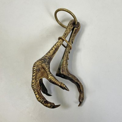 Italian Bronze Claw Game-Holder with Hook, 1800s-GDD-1781081