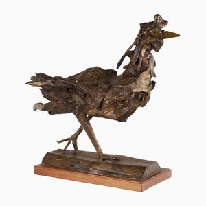 Italian Bronze Rooster by P. Maggioni-VMM-1778170