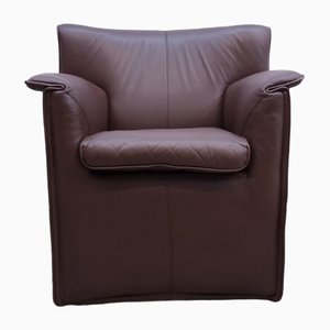 Italian Brown Armchair in Leather by Tobia Scarpa for B&B Italia-BVM-1404605