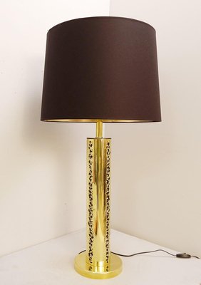 Italian Brutalist Brass Table Lamps, Set of 2-FGA-923528