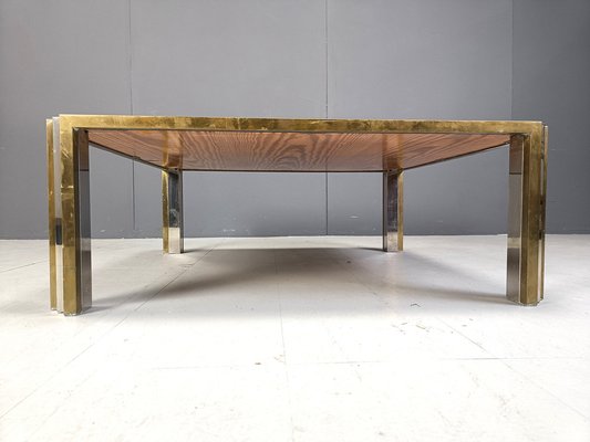 Italian Burl Wood Coffee Table by Thomas Barbi, 1970s-IRH-2028818