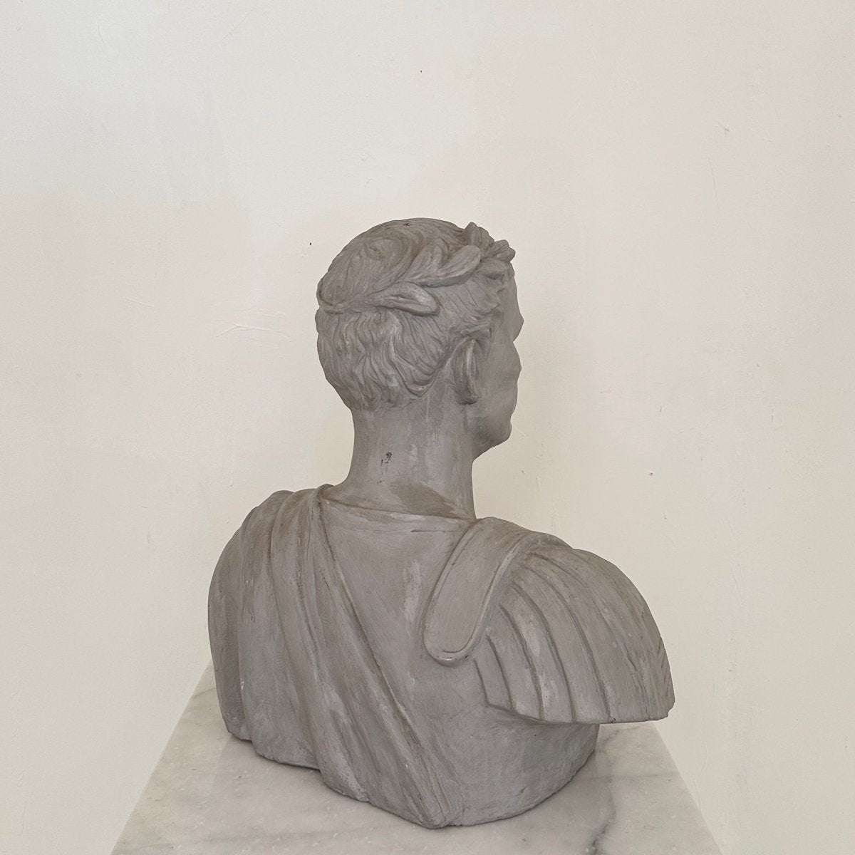 Italian Bust of Caesar in Plaster and Fiberglass, 1960