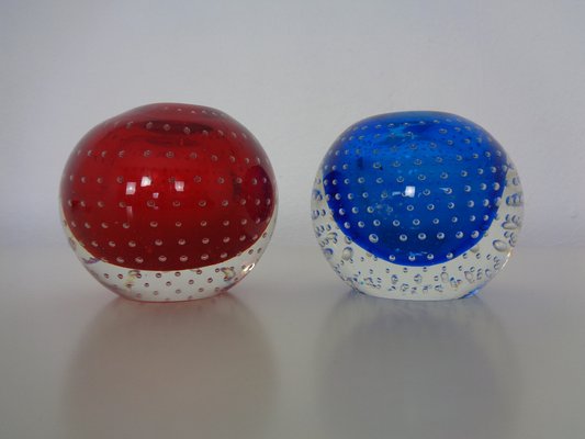 Italian Candleholders in Murano Glass, 1950s, Set of 3-RDW-1275962