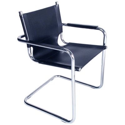 Italian Cantilever Style S34 Armchairs in Chromed Steel Numbered by Mart Stam, 1960s, Set of 2-NJV-1154942