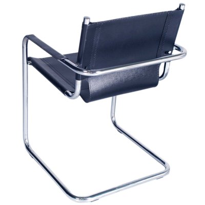 Italian Cantilever Style S34 Armchairs in Chromed Steel Numbered by Mart Stam, 1960s, Set of 2-NJV-1154942