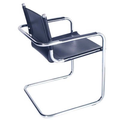 Italian Cantilever Style S34 Armchairs in Chromed Steel Numbered by Mart Stam, 1960s, Set of 2-NJV-1154942