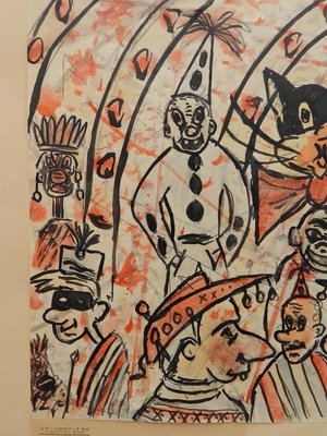 Italian Carnival Sketch by Bruno Locci, 1950s-ARU-626163