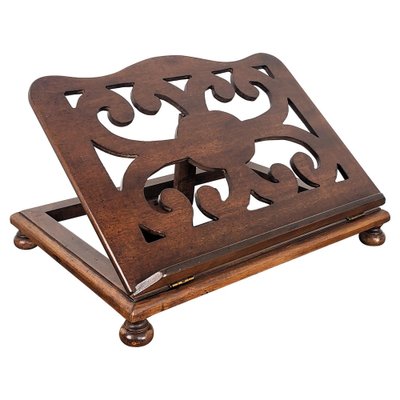 Italian Carved Adjustable Book Stand Rest, 1890s-EUP-1817098