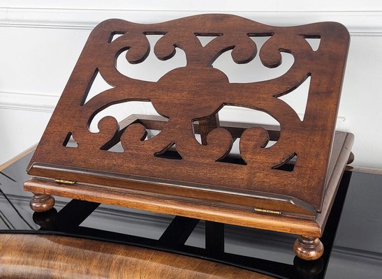 Italian Carved Adjustable Book Stand Rest, 1890s-EUP-1817098