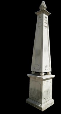 Italian Carved Stone Obelisks, Set of 2-MBH-1031810