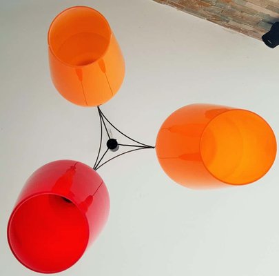 Italian Cascade Ceiling Lamp from Vistosi, 1960s-POM-799009