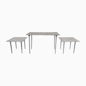 Italian Cast Metal Coffee Tables, 1990s, Set of 3-FUE-1386916