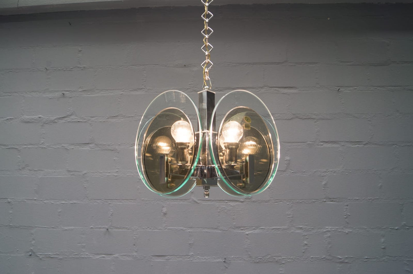 Italian Ceiling Lamp from Lupi Cristal Luxor, 1960s