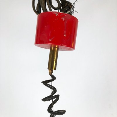 Italian Ceiling Lamp from Stilux Milano, 1950s-OT-875795