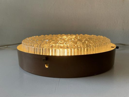 Italian Ceiling Lamps in Copper and Bubble Glass, 1960s-RDS-1318399