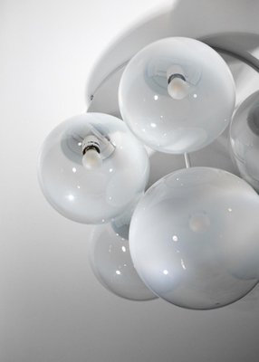 Italian Ceiling Lights in Murano Glass in the style of Gino Sarfatti, 1970s, Set of 2-YU-1808230